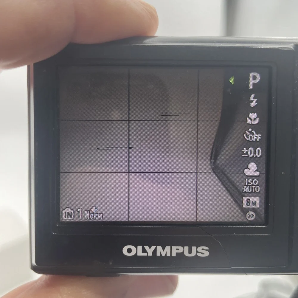 Olympus T-100 12.0MP Digital Camera 3X Zoom+New Battery-TESTED